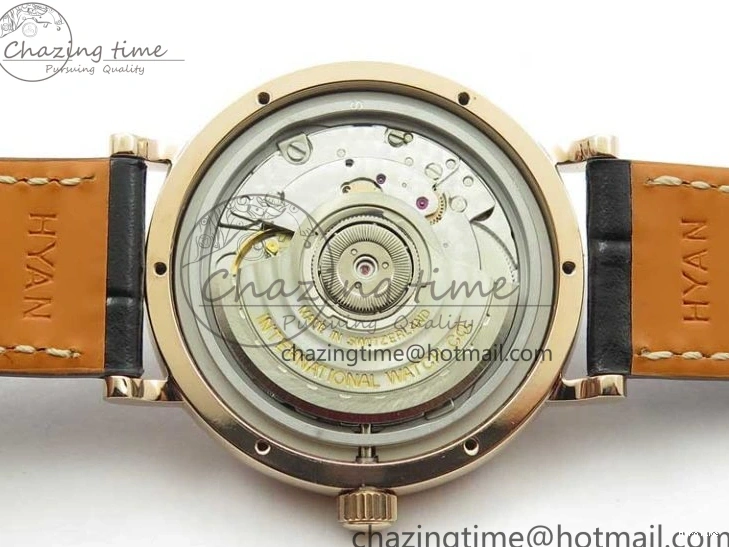 MIROTIME 0522 Durable Portofino 37mm RG V7F 1:1 Best Edition Gray Dial Diamonds Bezel on Black Leather Strap A 7089